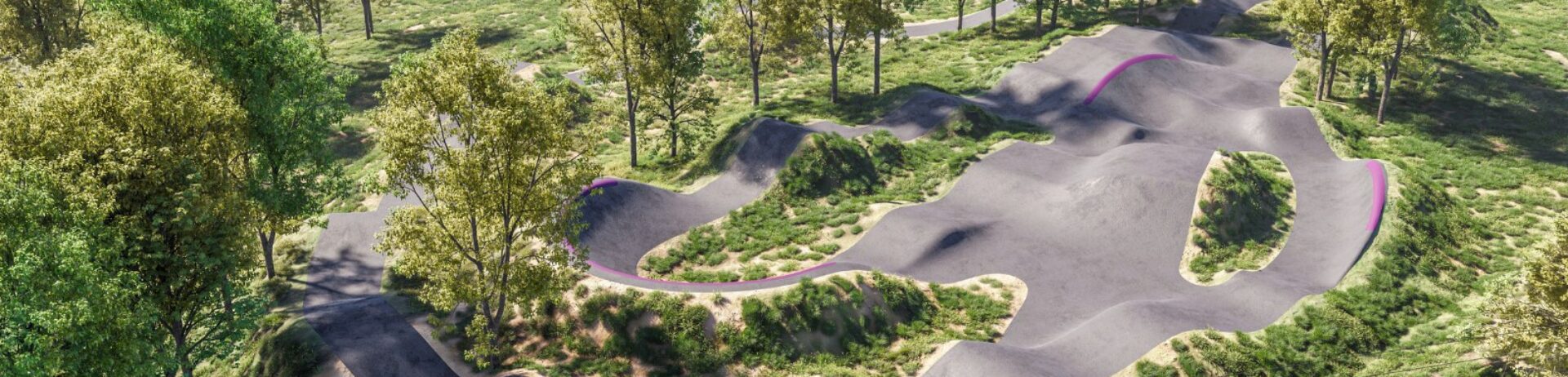 Vizualizace pumptrack Šluknov